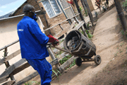 Man Transporting Sewage