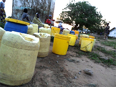 Buckets for collecting water