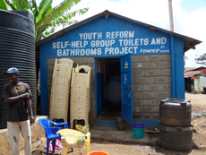 Sewer Running through Slum