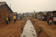 Sewer Running Through Slum